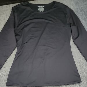 Frank & Oak Women's Charcoal Long Sleeve Top